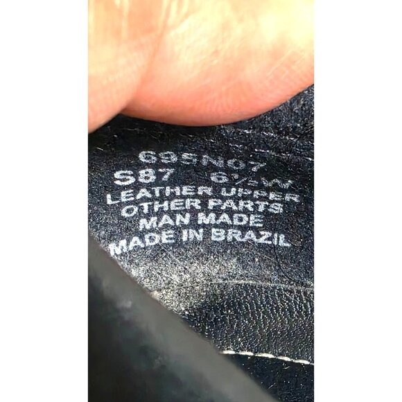 Naturalizer Women's Black Leather Loafers Slip-On Design Low Heel Size 6.5W - Picture 7 of 8